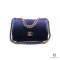CHANEL FLAP 19 30 PURPLE BLACK TWEED SGHW