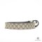 GUCCI BELT 4 CM INTERLOCK 110 BROWN NAVY GG SUPREME MONOGRAM SHW