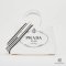 PRADA CANAPA TOTE 28 WHITE DENIM GHW