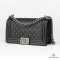 CHANEL BOY 10 BLACK CAVIAR RHW