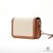 CELINE TRIOMPHE MEDIUM WHITE BROWN CANVAS GHW