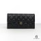 CHANEL LONG WALLET CLASSIC BLACK CAVIAR GHW