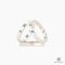 HERMES TRIO SCARF RING 22 MM SILVER SHW