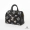 LV SPEEDY BAND 25 BLACK GIANT MONOGRAM CALF GHW