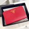 PRADA BIFOLD WALLET MEDIUM RED SAFFIANO GHW
