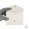 YSL ENVELOPE CARDS WALLET SHORT WHITE CHEVRON GHW