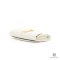 YSL ENVELOPE CARDS WALLET SHORT WHITE CHEVRON GHW
