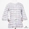 CHANEL JACKET TWEED WHITE/BLUE/BURGANDY SIZE 34