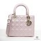 DIOR LADY MY ABC MEDIUM PINK LAMB GHW