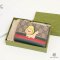 GUCCI BI FOLD WALLET SHORT WHITE ANIMAL 1.00 PHOTO OUT STUDIO PRINT GG MONOGRAM GHW