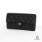 CHANEL SARAH CLASSIC LONG BLACK CAVIAR GHW