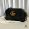 GUCCI MARMONT CAMERA 24 BLACK CALF GHW