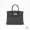 HERMES BIRKIN 30 BLACK CABAN EPSOM SHW STAMP Z