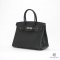 HERMES BIRKIN 30 BLACK CABAN EPSOM SHW STAMP Z
