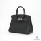 HERMES BIRKIN 30 BLACK CABAN EPSOM SHW STAMP Z