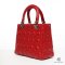 DIOR LADY MEDIUM RED CALF SHW