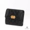 CHANEL TRIFOLD WALLET BOY SHORT BLACK CAVIAR CAVIAR GHW