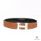  HERMES BELT 85 BLACK BROWN