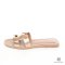 HERMES ORAN SANDALS 40 GOLD CALF