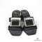 ROGER VIVIER CLOGS SHOES 39 BLACK CALF SHW
