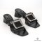 ROGER VIVIER CLOGS SHOES 39 BLACK CALF SHW
