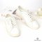 YSL SNEAKERS SHOES 39 WHITE CALF