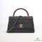 CHANEL COCO LIZARD 11_ BLACK CAVIAR GHW