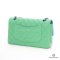 CHANEL CLASSIC 10_ GREEN BLUE LAMB THW
