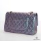  CHANEL CLASSIC 10_ PURPLE METALIC CAVIAR SHW