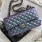  CHANEL CLASSIC 10_ PURPLE METALIC CAVIAR SHW