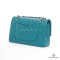 CHANEL CLASSIC 10_ TURQUOISE CAVIAR SHW