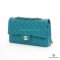 CHANEL CLASSIC 10_ TURQUOISE CAVIAR SHW