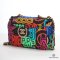  CHANEL FLAP 19 26 BLACK GRAFFITI NEON NYLON SGHW