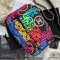  CHANEL FLAP 19 26 BLACK GRAFFITI NEON NYLON SGHW