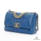 CHANEL FLAP 19 26 BLUE LAMB SGHW