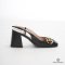  GUCCI HORSEBIT MULES 37 BLACK BEIGE CALF GHW