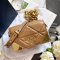 PRADA SHOULDER BAG 1BD333 19 BROWN CARAMEL NAPPA GHW