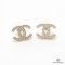 CHANEL EARRINGS CC LOGO GOLD GHW