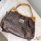  LOUIS VUITTON GALLIERA PM BROWN MONOGRAM EBENE CANVAS GHW