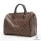 LOUIS VUITTON SPEEDY BAND 30 BROWN DAMIER EBENE CANVAS GHW