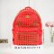 MCM BACKPACK SMALL LIMITED CRYSTAL RED