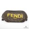 FENDI BELTBAG FF BROWN LOGO YELLOW