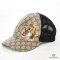 GUCCI CAP TIGER LOGO 59 GG MONOGRAM BROWN