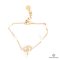 DIOR CD LOGO CRYSTAL 21.5 CM GOLD PEARL GHW
