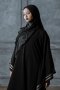 Amal Abaya Italian Jet Black Crepe