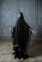 Amal Abaya Italian Jet Black Crepe