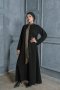 Asma Tie Gold Balck Dress