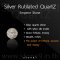 Silver Rutilated Quartz (ไหมเงิน) ขนาด 8&10 มิล 1 เม็ด