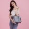 classy structure bag Gray-Blue  LIMITED EDITION