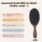 Genamaze Boar Bristal Brush Sandle wood oval shape SET 3 [Mini / S / L]